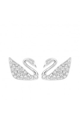 SWAROVSKI SWAN 天鵝耳環 
